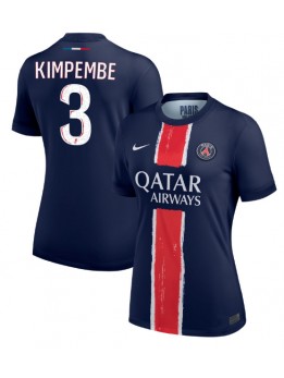 Ženski Nogometna dresi replika Paris Saint-Germain Presnel Kimpembe #3 Domači 2024-25 Kratek rokav